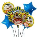 5pc El Show De Bely Y Beto Blue Vinyl Polyester Foil Balloons Baby Shower Children Birthday Party Decorations Helium Globos Toy. 