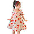 Girls Dresses Baby Girls Fashion Cute Dress Toddler Baby Kids Strawberry Ruched Princess es Clothes. 