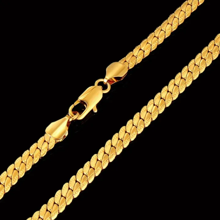 Gold%20Color%20316l%20Stainless%20Steel%20Necklace%20Femme%20Boys%20Mens%20Chain%20Necklace%20Fashion%20Jewelry%20Punk%20Classic%204mm%207mm%20Snake%20Chain%20-%20Image%203