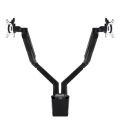 SilverStone ARM21B gas spring swing dual monitor mount. 