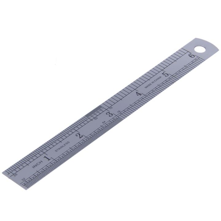 15cm%206%20Inch%20Stainless%20Metal%20Ruler%20Measuring%20Tool%20-%20Image%203