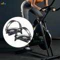Exercise Bike Bicycle Pedals with Adjustable Straps Short 14mm spindle. 