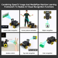 (GGBR) Raspbot V2 AI Vision Robot Car Kit with Camera Mecanum Wheel Toy Educational DIY Python Programming for 5. 