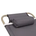 Foldable Sleep Bed Adjustable Backrest Comfortable Feel 3 Folds Portable Bed with Pillow for Outdoor Activities. 
