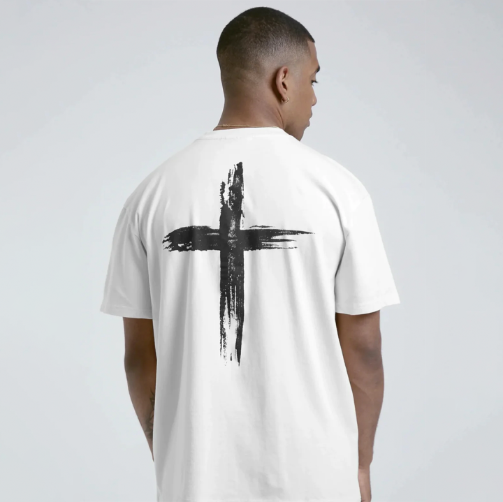 Cross%20printed%20unisex%20T-shirt%20-%20Image%204