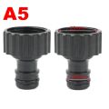 2pcs Plastic 1/2 3/4 1 Inch Male/female Thread Garden Irrigation Quick Coupling Faucet Water Tap Connector Adapter. 
