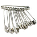 Women's Silver Color Steel Safety Saree Pins No 4 - 48 Pcs. 
