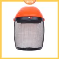【ZOSR】Aleaty💝 Garden Grass Trimmer Safety Helmet Hat with Full Face Mesh Protective Mask for Logging Brush Cutter Forestry Protection. 