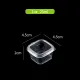 50Pcs/Pack Square Sauce Cup With Cover Clear Mini Plastic Dipping Sauce Cups. 