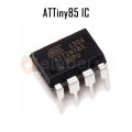 ATTiny85 Programmer AVR 8-Bit Microcontroller DIP IC ATTiny 85 20PU 8KB Flash Memory Integrated Circuit. 