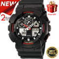 (Ready Stock) G- Sport  Shock GA110 Men Watch Sport Watch Dual Time Display Water Resistant Shockproof and Waterproof World Time LED Auto Light Sports Wrist Watches GA-100-1A4. 