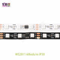 Dc12v 5m Ws2811 Led Pixel Strip Rgb Full Color 5050 Led Strip Ribbon Flexible Addressable Digital Led Tape 1 Ic Control 3. 