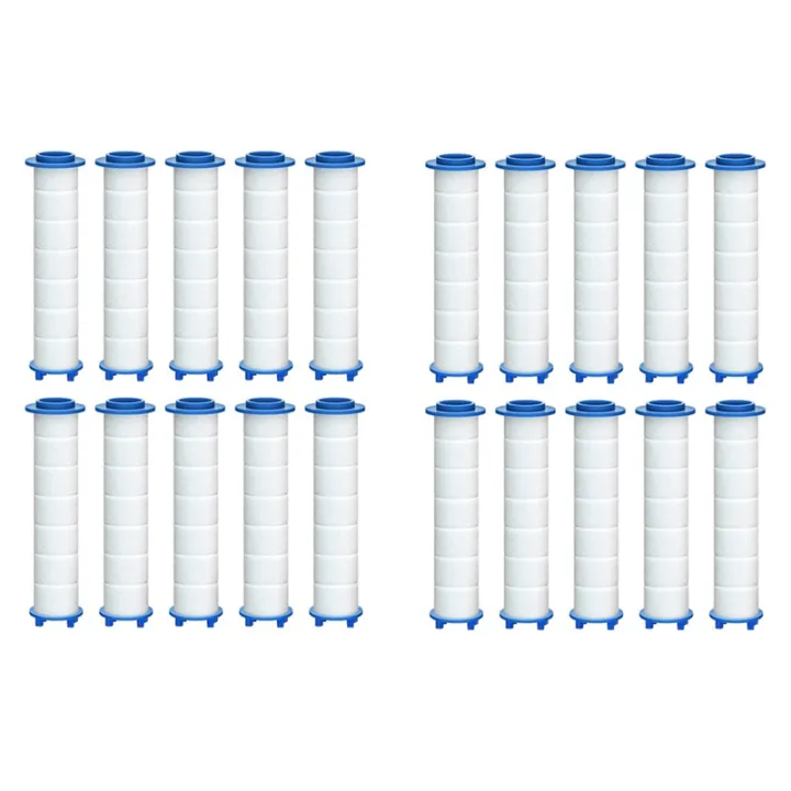 20Piece Replacement Shower Filter for Hard Water - High Output Shower Water Filter to Remove Chlorine and Fluoride Replacement Accessories