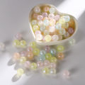 30/50pcs 8mm/10mm Macaron Color Beads Fluorescent Acrylic Loose Beads For Bracelet Necklace Making. 