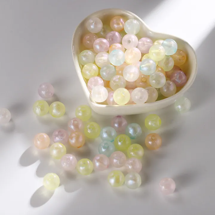 30/50pcs%208mm/10mm%20Macaron%20Color%20Beads%20Fluorescent%20Acrylic%20Loose%20Beads%20For%20Bracelet%20Necklace%20Making%20-%20Image%207
