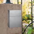 Wall Mount Mailbox Mail Box Metal Postbox Lockable Letterbox Drop Box for Outdoor Indoor Gate Door External. 