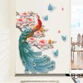 A -Z Corner Porch Living Room TV Background Wall Sticker Wallpaper Wall Stickers [70*100cm]. 