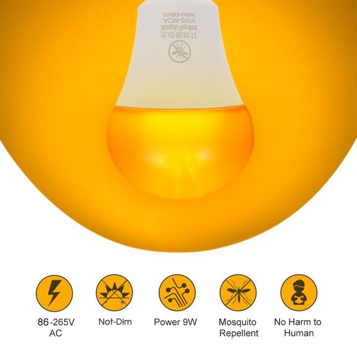 Yellow%20LEDs%20Bug%20Light%20Bulb%20No%20Blue%20Light%20Outdoor%20E26/27%209W%20Mosquito%20Repellent%20Light%20Bulb%20No%20UV%20570-590nm%20Wavelength%20Night%20Light%20for%20Outdoor%20Indoor%20Energy%20Saving%20Light%20-%20Image%205