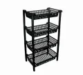 Plastic Vegetable Fruit Rack - 4 Layer Multipurpose Stand Rack. 