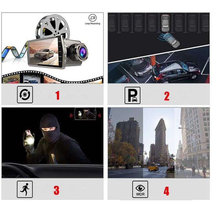 Car%20DVR%20Driving%20Recorder%20Front%20and%20Rear%20Dual%20Recording%20Camera%204.0%20inch%20Screen%201080P%20Rear%20View%20Reversing%20Camera%20-%20Image%208