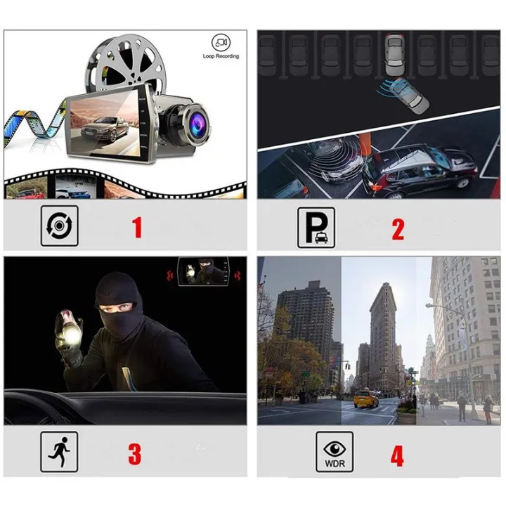 Car%20DVR%20Driving%20Recorder%20Front%20and%20Rear%20Dual%20Recording%20Camera%204.0%20inch%20Screen%201080P%20Rear%20View%20Reversing%20Camera%20-%20Image%208