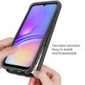 Galaxy A05 Shockproof Clear PC Phone Case, Built-in Screen Protector Bumper Rugged Defender Cover for Samsung Galaxy A05 2023. 