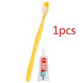 【EleganceWorld】1Pcs Hotel Disposable Toothbrush With Toothpaste Kit Eco Friendly Travel Plastic Toothbrush Oral Care Teeth ing Brush TSLM2. 