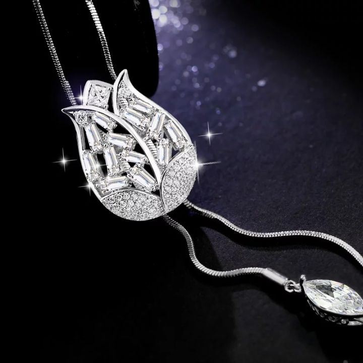 Shifa%20shop%20tulip%20hanging%20crystal%20blue%20wash%20fashion%20unique%20empty%20pendant%20sweater%20necklace%20silver%20chain%20long%20necklace%20women%20-%20Image%203