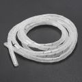 10 meters Spiral Tube Flexible Cord PC Home Cinema Cable Wire Organizer Wrap Management - white. 