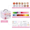 12 Styles Friendship Bracelet Kit with String and Letter Beads, Color Embroidery Floss, Elastic Cord, Braiding Disc, Findings for Friendship Bracelets, Jewelry Making. 