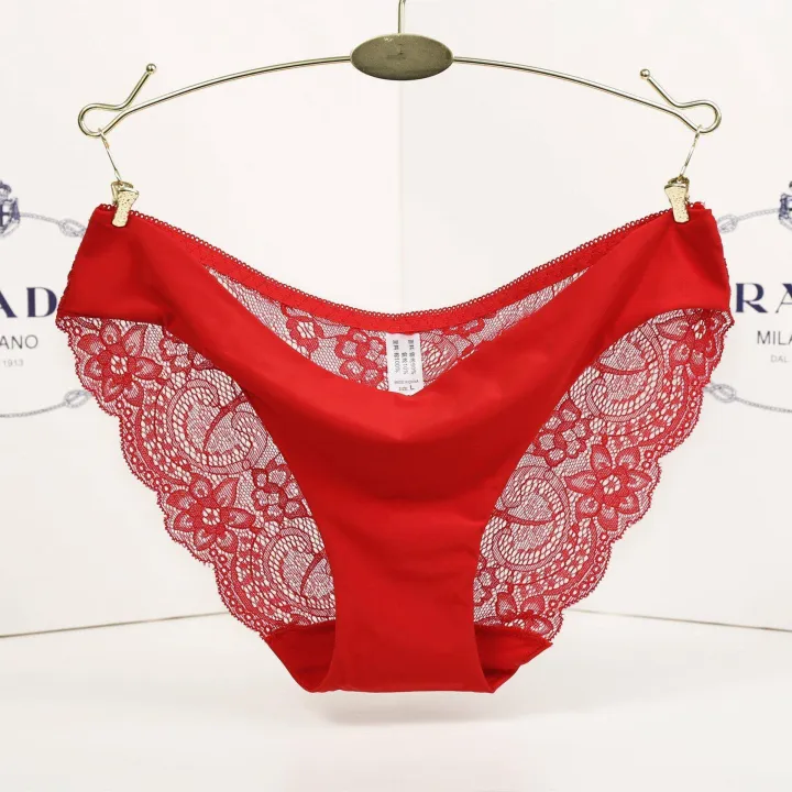 APIPEE%20Women%20Full%20Lace%20Panties%20High-Crotch%20Transparent%20Floral%20Bow%20Soft%20Briefs%20Underwear%20Culotte%20Femme%20-%20Image%205