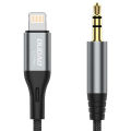 DUDAO L11Pro - Lightning to 3.5mm Audio cable for i Phones webcast, 1 meter, Aluminum Alloy + Braided Jacket, ISO9001, UKAS. 