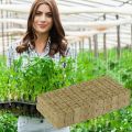 50Pcs Square Rock Wool Grow Stonewool Hydroponic Grow Media Plant Soilless Substrate Plug Seedling Block Gardening Tool. 