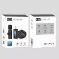 K35 Wireless Microphone Dual Mic 100% Authentic for Smartphone, DSLR Camera and Speakers. 