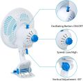 Clip on Fan,5 blade 8 Inch" Portable Quiet Fan w/3 Speed Fan w/Sturdy Clamp,Adjustable  Automatic Rotation Personal Desk Fan for Office Table Bedroom Kitchen. 