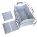 Baby Diaper Wipes Bag Caddy Infant Nappy Organizer Basket Nursery Storage Durabl. 