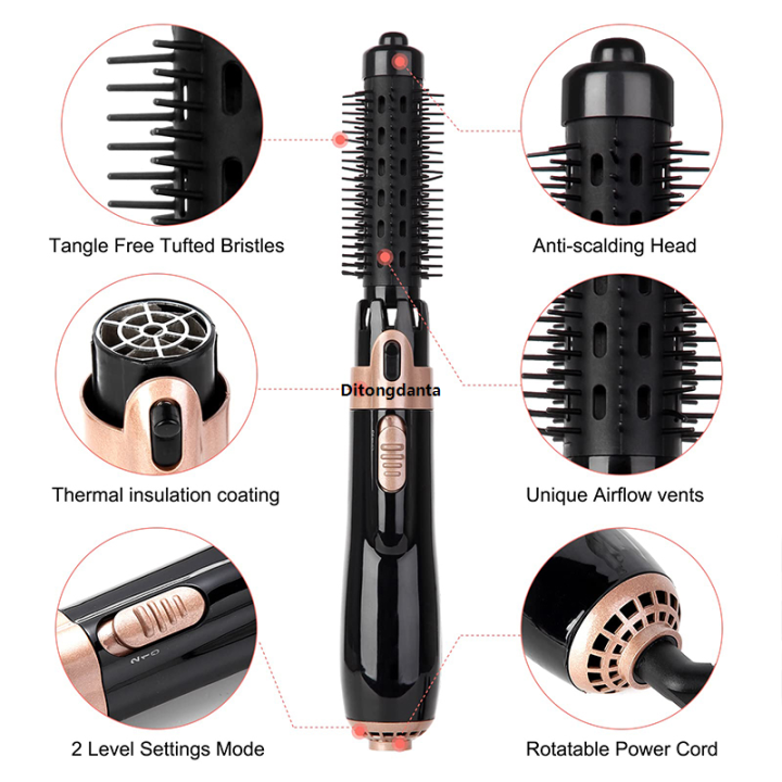 Hair%20dryer%20multi-function%20hair%20device%20hot%20straight%20negative%20ion%20equipment%20hair%20salon%20professional%20leafless%20high%20quality%204-in-1%20-%20Image%202
