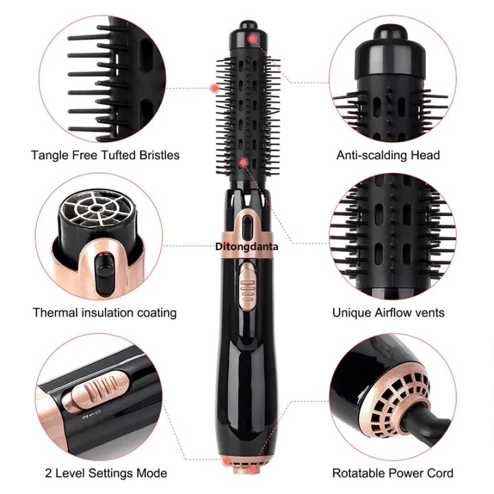 Hair%20dryer%20multi-function%20hair%20device%20hot%20straight%20negative%20ion%20equipment%20hair%20salon%20professional%20leafless%20high%20quality%204-in-1%20-%20Image%202