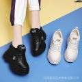 Shoes Sports ‐ New Dad 2024 All Small 10cm Spring and Autumn Women's Casual Platform Height Increasing Shoes Black ︹. 