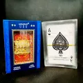 777 Poker Plastic Playing Cards with Case- 100% PVC Waterproof Casino Quality 54 Cards. 