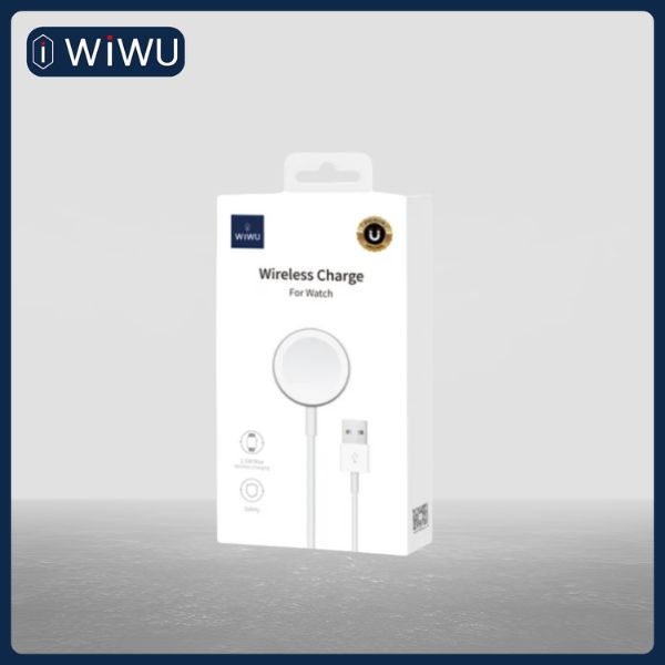 WIWU M7 IWATCH WIRELESS CHARGER WHITE (12 MONTH)