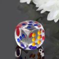 35mm Colorful Transparent Large Dice 6 Sides Board Game. 