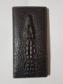 Genuine Leather Crocodile Head Wallet. 