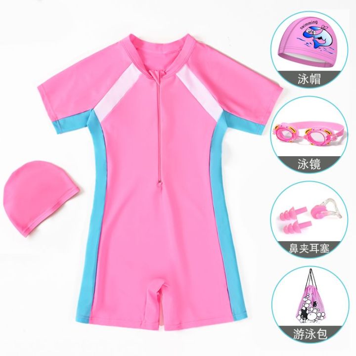 Swimming%20Swimwear%20Children's%20Sun%20Protection%20One-Piece%20Swimsuit%20Quick-Drying%20T-shirt%20One-Piece%20Rounded%20Swimsuit%20Hot%20Spring%20Bathing%20Suit%20-%20Image%209