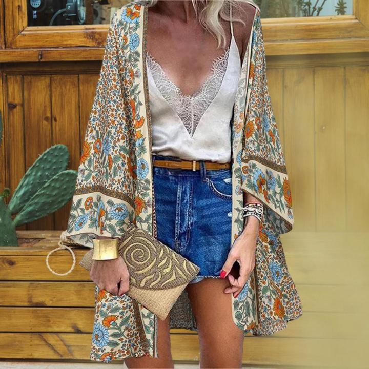 【HOT】 Long Cardigan Beach Cover Up Women Sun Protection