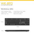 Wireless Keyboard and Mouse Combo Set Fantech WK893 (Free batteries). 