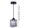 【BestGO】1 Piece,Mini Chandelier Pendant Light Crystal Modern Ceiling Lighting Fixture for Kitchen Dining Room Bedroom Restaurant Crystal Ceiling Light. 