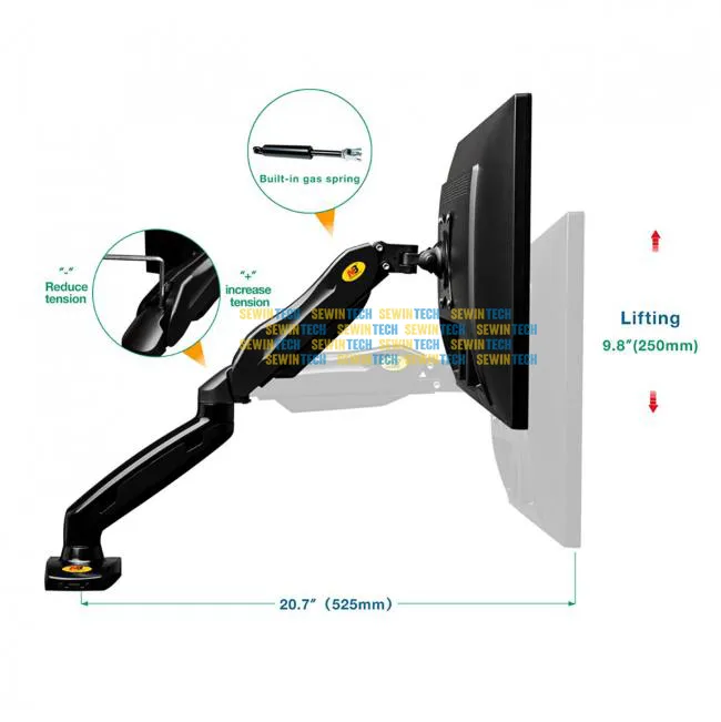 NB%20F80%20-%20Single%20Monitor%20Arm%20Full%20Motion%20Swivel%20Monitor%20Mount%20with%20Gas%20Spring%20for%2017''-30''%20Monitors%20Height%20Adjustable%20Single%20Arm%20Monitor%20Mount%20Bracket%20-%20Image%205