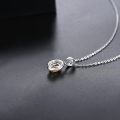 Yellow Citrine Pendant Natural Gemstone Solid 925 Sterling Silver Chain Fine Elegant Cubic Zirconia Jewelry. 