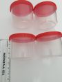 04 PCS Mini  Clear Plastic  Packing Jar Tin Box Container. 